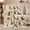 Elf Hat Dogs, variant on Festive Dog Portrait Grid Christmas Wreaths, Festive Pet Portrait Pattern, Warm Flannel Blanket for Living Room and Bedroom, Dog Lovers Christmas Gift, Pet Lover Home Decor