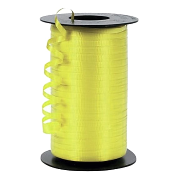 3/16" Wedding Balloon Curling Crimped Ribbon  -Yellow