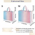thumbnail image 2 of FORMRS Womens Corduroy Tote Bag Crossbody Shoulder Handbag with Pocket, Light Pink Gradient, 2 of 7