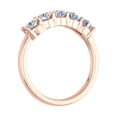 thumbnail image 2 of 1 Carat (ctw) 5-Stone Diamond Wedding Band Ring in 10K Rose Gold - IGI Certified (Ring Size 10.5), 2 of 6