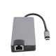 thumbnail image 4 of Estación De Acoplamiento, Dos Puertos USB3.0 Estándar Concentrador De Adaptador De Corriente Resistente A La Oxidación Para Monitores Proyectores De Computadoras Portátiles, 4 of 5