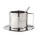 thumbnail image 4 of Juego de cucharas y platos para taza de café de acero inoxidable con aislamiento térmico. ... Juego de 280 ml., 4 of 9