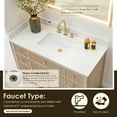 thumbnail image 6 of Cerrito 48" Wood Vanity in Nature Oak Engineered Stone Top no Mirror, 6 of 15