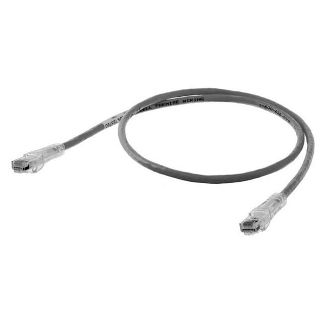 Hubbell HC6GY50 50 ft. Speed Gain Cat6 Slim Gray Patch Cord