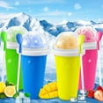 thumbnail image 7 of Slushie Cup, DIY Slushy Maker Cup, Frozen Magic Squeeze Cups for Juice Milk Yogurt Ice Cream Make, DIY Smoothie Cooling Cups with Lid & Straw for Kids Friends Family (Yellw), 7 of 7
