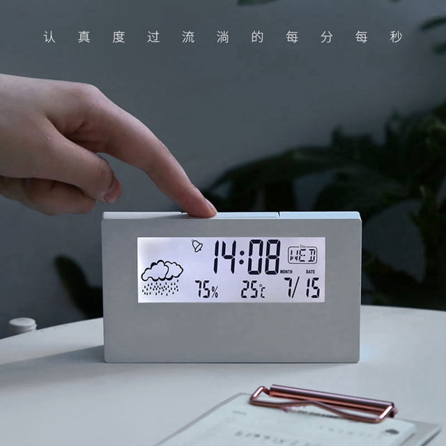 Student Alarm Clock Intelligent Multifunctional Dormitory Desktop High Workout Timer Battery Operated Clocks Mini Refrigerator for Kids Toddlers with Sounds Cat Timer 30 Second Sand Timer