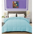 thumbnail image 1 of BedDecor 300 GSM 1 Pcs Solid (Light Blue,Twin/Twin Xl) 100% Egyptian Cotton Base Comforter, 1 of 4