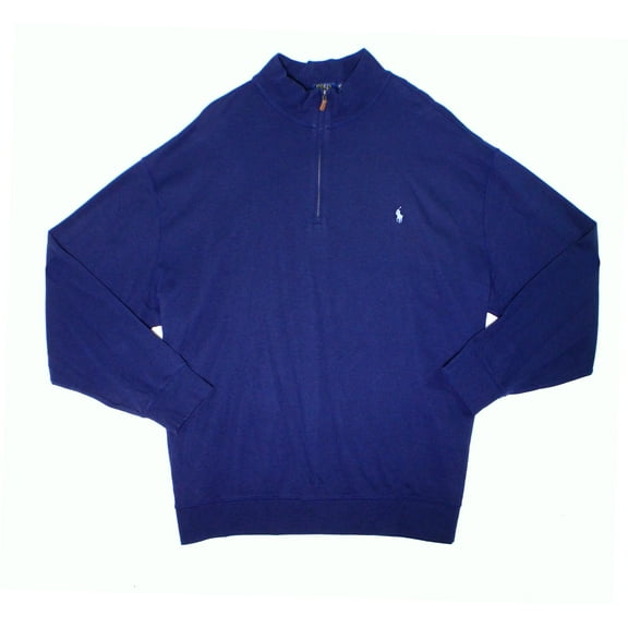 Polo Ralph Lauren NEW Cruise Navy Blue Mens Size 3XLT 1/2 Zip Sweater