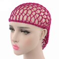 thumbnail image 3 of Siminsem Soft Hairnet Hair F 2Pc Mesh Hair Net Soft Rayon Knit Hat Sleeping Crochet Hairnet Long Hair Net, 3 of 7