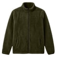thumbnail image 2 of Chiccall Mens Fleece Jackets Winter Fuzzy Warm Thermal Full Zip Jacket Stand Collar Long Sleeve Coats with Pockets, 2 of 5