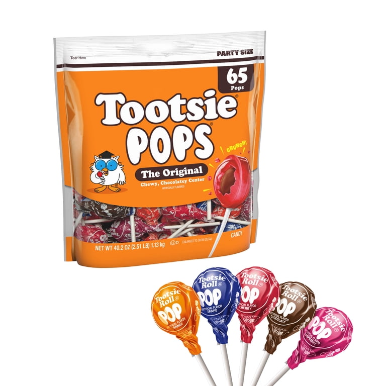 TOOTSIE ROLL INDUSTRIES Tootsie Pops, Assorted, 65 Count, Candy