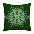 thumbnail image 2 of Wzzjkit Christmas Pillow Covers Decoration, 18x18in Christmas Green Printed Winter Throw Pillows Cushion Case Couch Decor for Christmas Home Outdoor Decorations, Christmas Pillow Cases, 2 of 7
