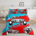 thumbnail image 2 of Castle Fairy Boys Video Game Twin Comforter Sets,Blue Red Bedding Set,Gamer Bedding Set, 2 of 8