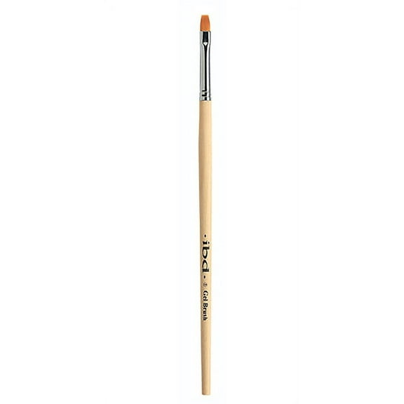 IBD Flat Gel Brush - #6 - Pack of 1 with Sleek Comb