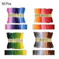 thumbnail image 3 of Uxcell 50 Skeins Embroidery Floss 8m Each Long Cross Stitch Thread for Embroidery Projects Bracelet Craft Rainbow Colour, 3 of 6