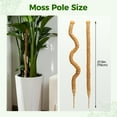 thumbnail image 4 of JF 2 Pack 17 Inch Monstera Plant Support for Climbing Plants Accessories Indoor, Stackable Moss Poles Plant Support Stakes, Coir Plant Pole Sticks for Potted Plants, Pothos, Philodendron, 4 of 5