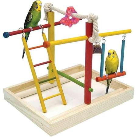 Bird Life Wooden Playpen - Great for Little Parrots and Conures - Large