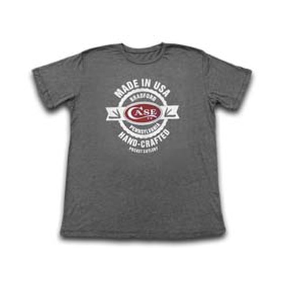 Case XX Knives Charcoal Black Made In USA Logo Small T-Shirt