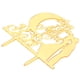 thumbnail image 4 of Adorno para tarta de acrílico, inserto para tarta, espejo dorado, decoración para tarta, inserto para tarta creado con maestría, 4 of 12