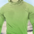 thumbnail image 5 of Puntoco Men Long Sleeve Shirt Men’s UPF 50+ Hoodie Shirt with Mask Long Sleeve Permanent UV Sun Protection Neck Gaiter Performance T for Outdoor Green XXL(XXL), 5 of 5