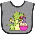 thumbnail image 3 of Inktastic Dragon Cupcake 1st Birthday Boys or Girls Baby Bib, 3 of 4