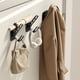 thumbnail image 5 of Xihbxyly Pack de 3 Ganchos de Pared Económicos para Ropa - Perchas Adhesivas Sin Taladro para Puertas, Dormitorios y Armarios - Ganchos de Plástico Resistentes En Negro, Blanco y Gris - 10 X 5,8 X 5,, 5 of 7