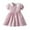Pink, variant on Holiday Deals! Borniu Girls Dresses Toddler Kids Baby Girls Summer Retro Print Puff Sleeve Dress Princess Dress Toddler Dress Clearance