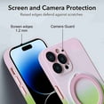 thumbnail image 5 of Cover for iPhone 14 Pro Max, Compatible with MagSafe Case,Slim Shockproof Gradient Full Camera Protector Cover,Magnetic Hidden Rotation Ring Stand Case Cover, F, 5 of 7