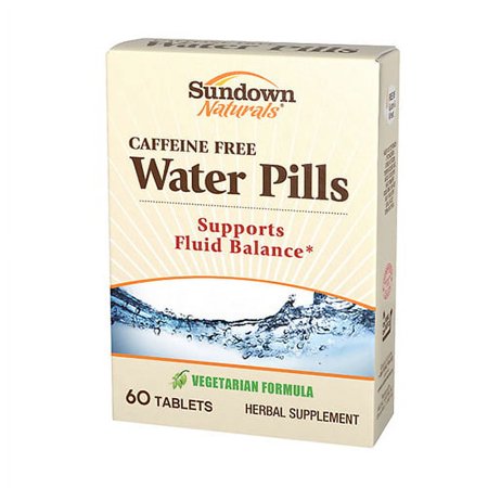 Sundown Natural Water Pills Herbal Supplement Tablets - 60 Tablets