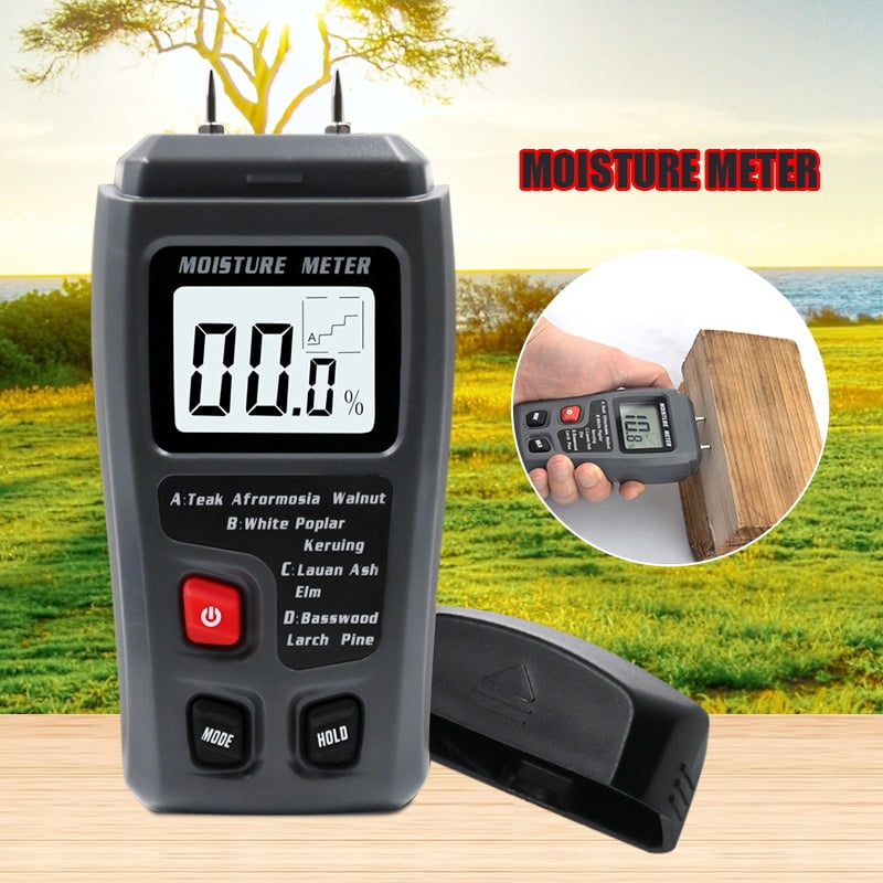 Details about   EMT01 Two Pins Digital Wood Moisture Meter 0-99.9% Wood Humidity Tester With LCD 