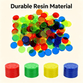 thumbnail image 6 of BESTSKY 2026 New 100Pcs Colorful Transparent Bingo Game Accessories Counters Counting Bingo Chips Plastic Bingo Supplies Count Bingo Chip, 6 of 7
