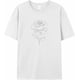thumbnail image 1 of T-Shirts for Men, Rose Flower Crew Neck Cotton T-Shirt Men's Short Sleeve, 1 of 8