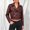 Wine, variant on Cropped Black Western Jacket Long Sleeve Collared Western Style Solid Zipper Faux Leather Mid-Weight Overcoat Jackets Retro Vintage Refined,L