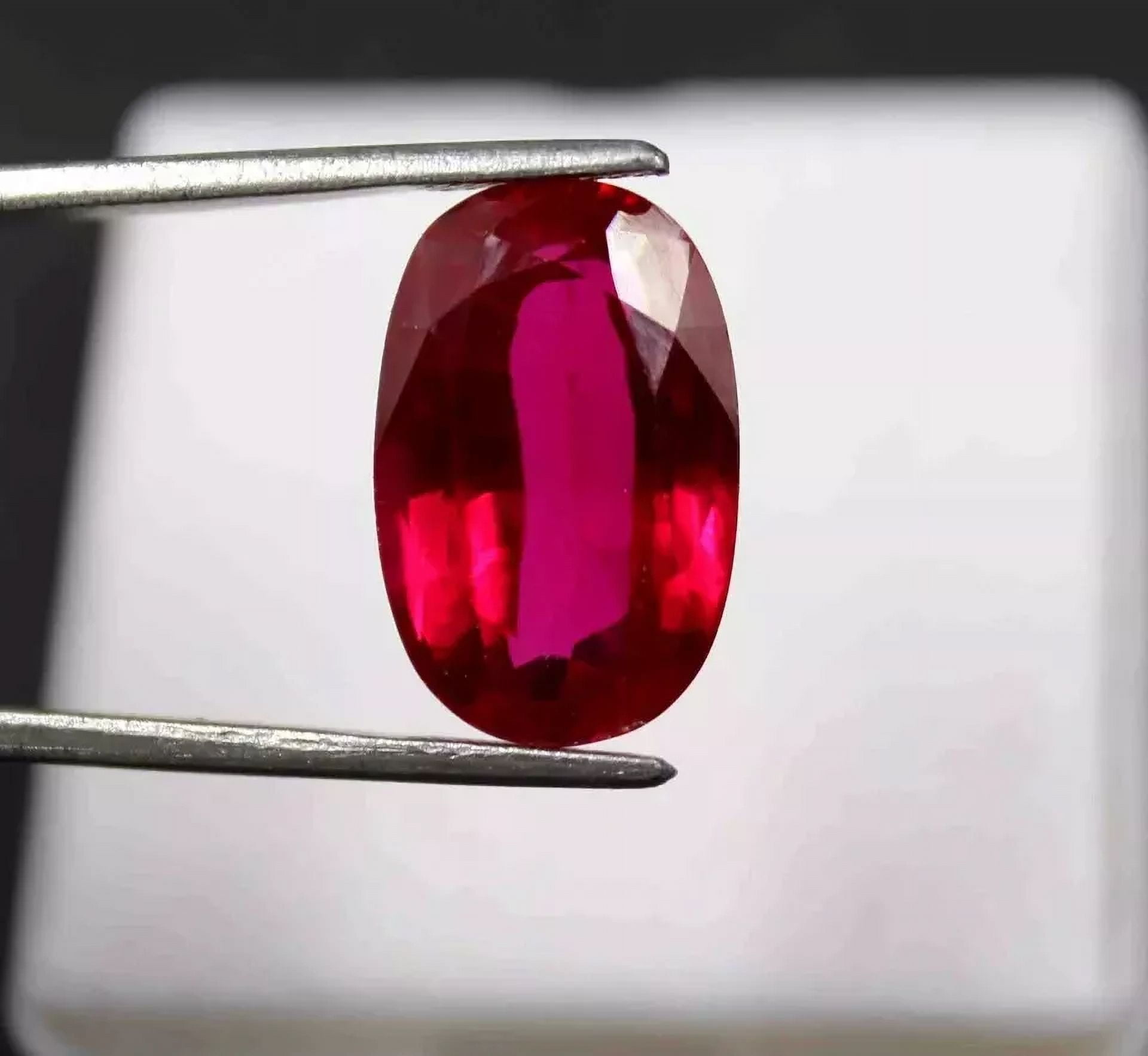 A High-Quality Burmese Oval Ruby - 11.00 Carat Pigeon Blood Loose Gemstone