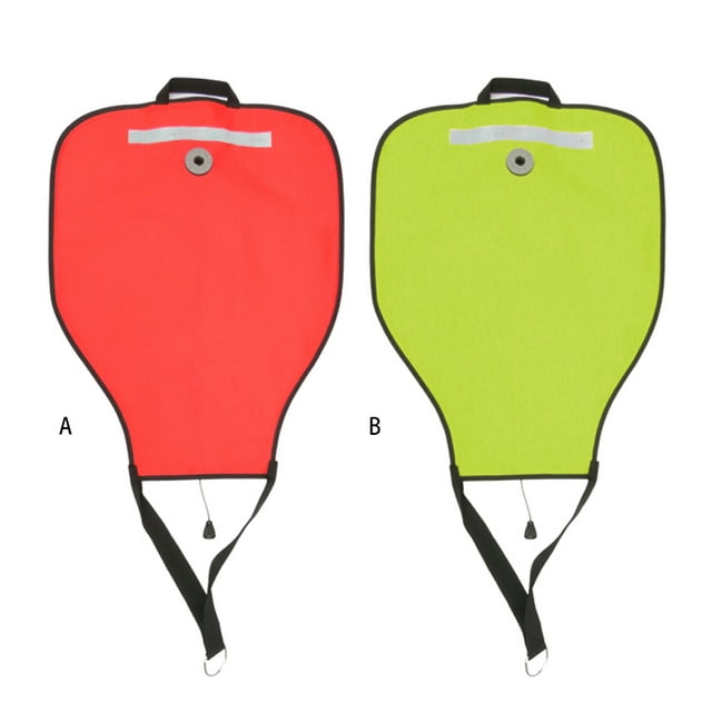 Reflective Strip Underwater Diving Salvage Lift Bag with Over Portable Freediving Rescue Sack Water Sports Outdoor Activities Equipment Red