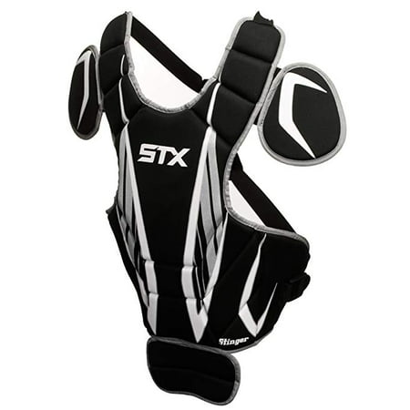 New SSTX Lacrosse Stinger Goalie Chest Protector Black/White (Best Goalie In Lacrosse)