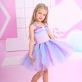 thumbnail image 2 of Rggeeun Toddler Sparkly Tutu Dress For Girls Party Gown Fairy Sea Themed Ballet Recital Dresses With Sequin Appliques For Pageants Festive Events And Stage Performances Breathable O-Neck Sundress, 2 of 6