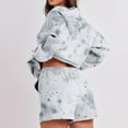 thumbnail image 4 of successthop 2 Piece Matching Lounge Sets for Women Long Sleeve Crewneck Sweatshirt and Shorts Polka Dot Outfits, 4 of 6
