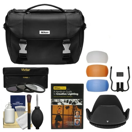 Nikon Deluxe DSLR Camera Case + Tele/Wide Lenses + 67mm UV/CPL/ND8 Filters & Hood + Lighting DVD Kit for D3300, D5300, D5500, D7100, D7200 & 18-140mm VR Lens Nikon Deluxe DSLR Camera Case + Tele/Wide Lenses + 67mm UV/CPL/ND8 Filters & Hood + Lighting DVD Kit for D3300, D5300, D5500, D7100, D7200 & 18-140mm VR Lens