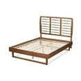 thumbnail image 4 of Baxton Studio Lucie Modern and Contemporary Walnut Brown Finished Wood Full Size Platform Bed, 4 of 7