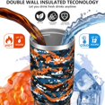 thumbnail image 2 of 30oz Tumbler with Swivel Handle, Vacuum Insulated Stainless Steel Travel Mug with 2-in-1 Straw Lid, Camo Print, 2 of 6