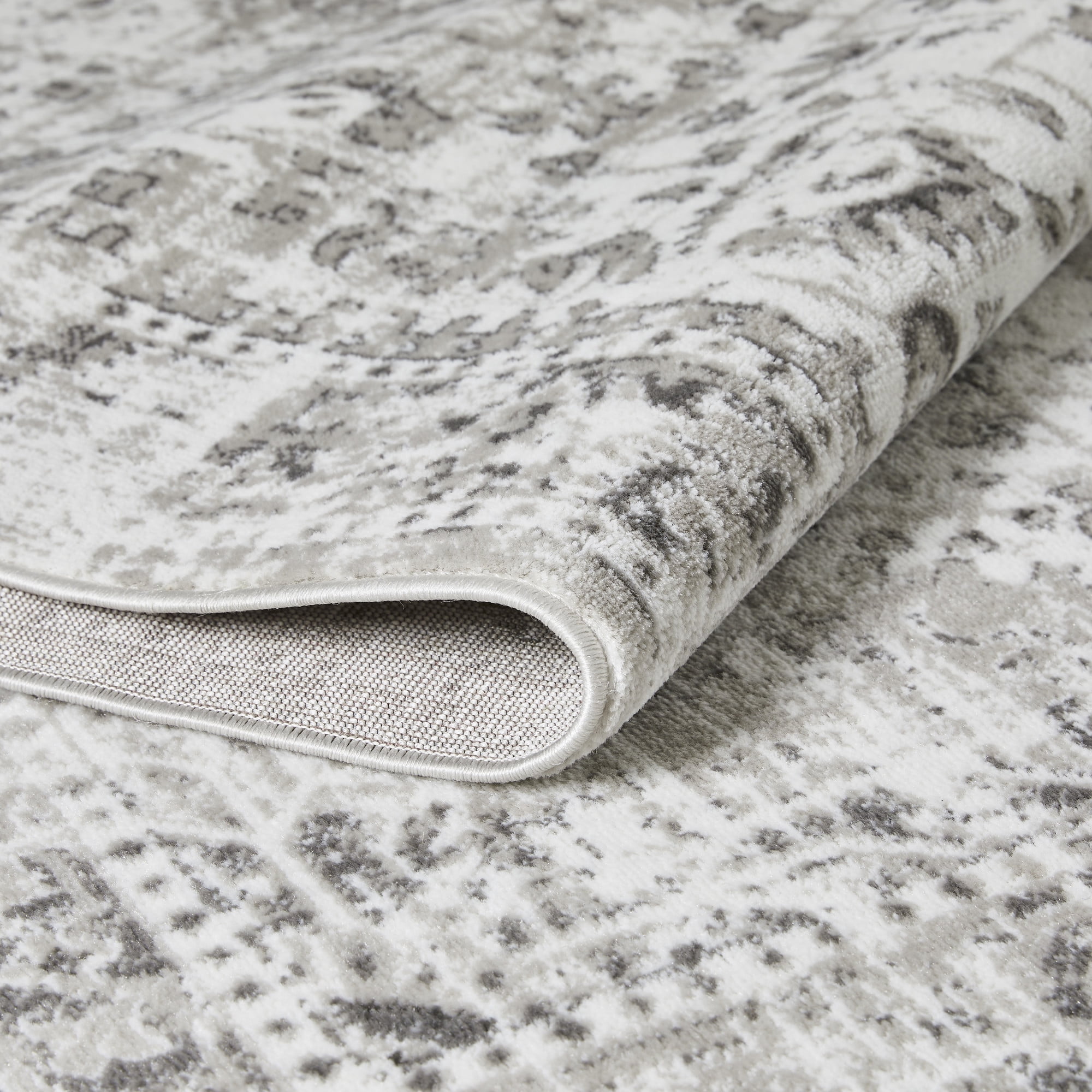 Loomaknoti Rhane Allory 4' x 6' Gray Oriental Indoor Polypropylene Area Rug