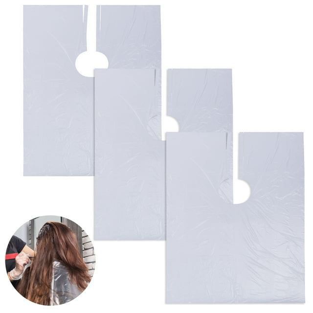 50 Pcs Cape de Salon de Coiffure Jetable Imperméable Cape de Barbier Cape de Coiffure