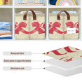 thumbnail image 6 of BZSMCE Collapsible Fabric Cube Storage Bins Elegant Christmas Bell and Bowknot Pattern Design Pattern Storage Box, 6 of 8