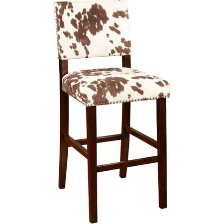 29" Corey Barstool Cow Print - Linon