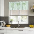 thumbnail image 4 of 2 Pack Valances for Window, Green Bow Short Curtains for Kitchen Bedroom Living Room, Cute Bowknot Minimalist Solid Color Rod Pocket Small Window Treatment Valance Drapes 42 x 18 Inch, 4 of 8