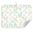 thumbnail image 5 of Ryvnso Flowers Checkered Dish Drying Mat for Kitchen Countertop 18x24 Large Dish Pad Drainer Rack Dish Sink Mats, 5 of 7