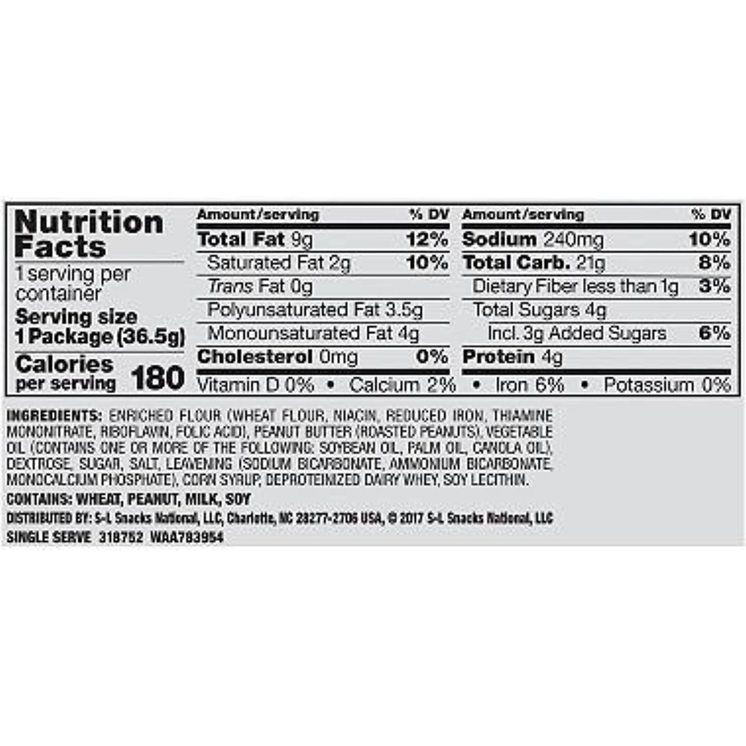 Lance Toasty Peanut Butter Cracker Sandwiches (40 Ct.)