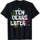 thumbnail image 1 of Playera de Cumpleaños 10 Años - Estampado Divertido "Ten Years Later" para Mujer - Talla Extra Grande - Negra, 1 of 7