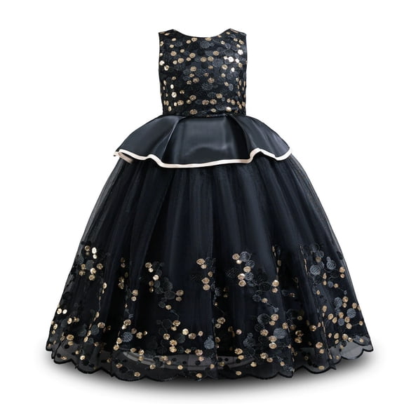 AJZIOJIRO Kids Toddler Girls Vintage Floral Boho Lace Maxi Dress 3-12Y Baby Flower Wedding Princess Party Communion Evening Formal Dance Gown